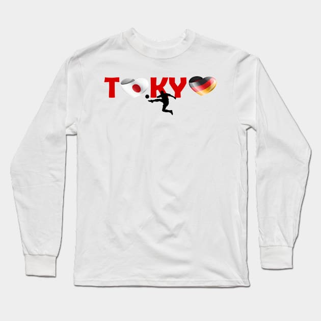 Sports games in Tokyo: Football team from Germany (DE) Long Sleeve T-Shirt by ArtDesignDE